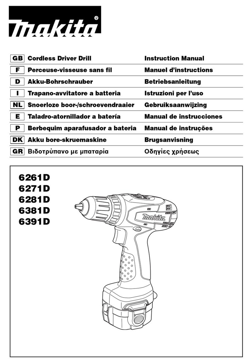 Makita 6261D instruction manual