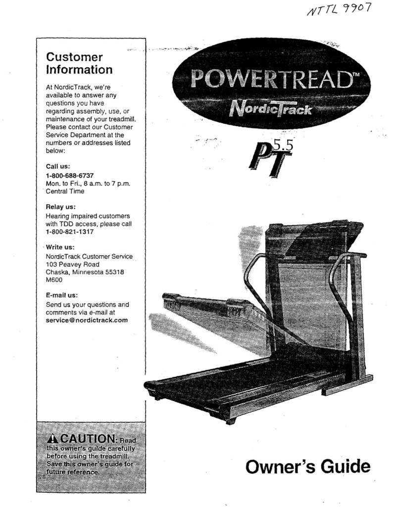 NordicTrack Powertread 5.5 manual