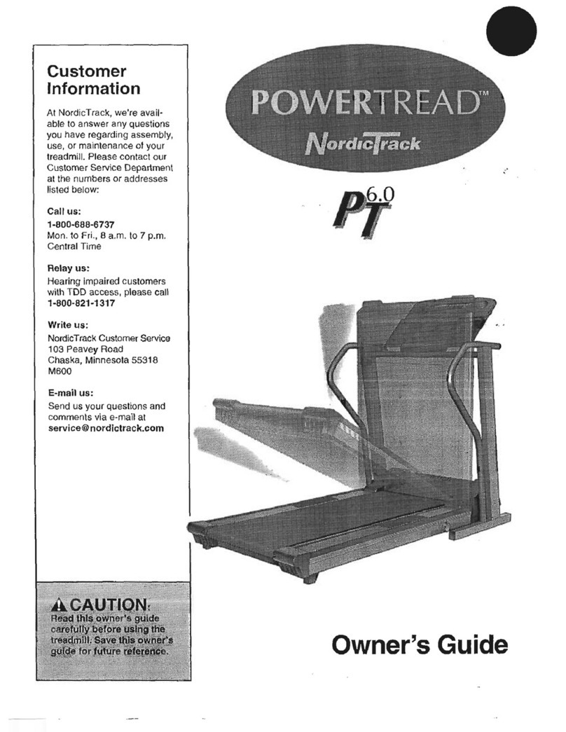 NordicTrack Powertread 6.0 manual