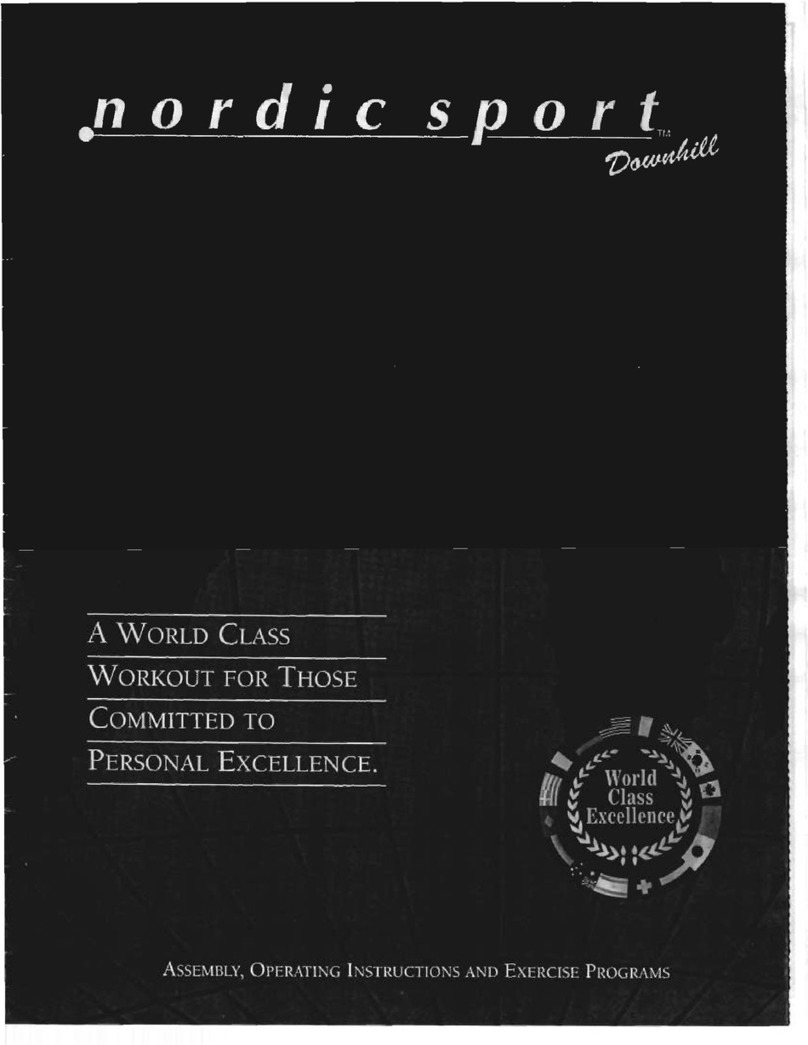 NordicTrack Ns Downhill 450 User manual