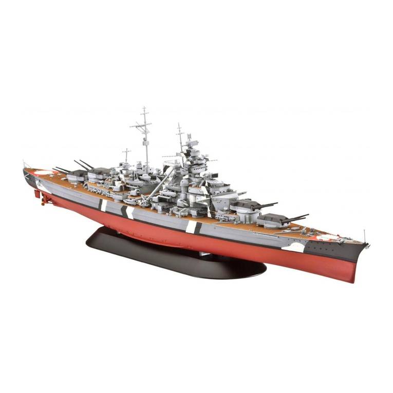 REVELL Battleship Bismarck User manual