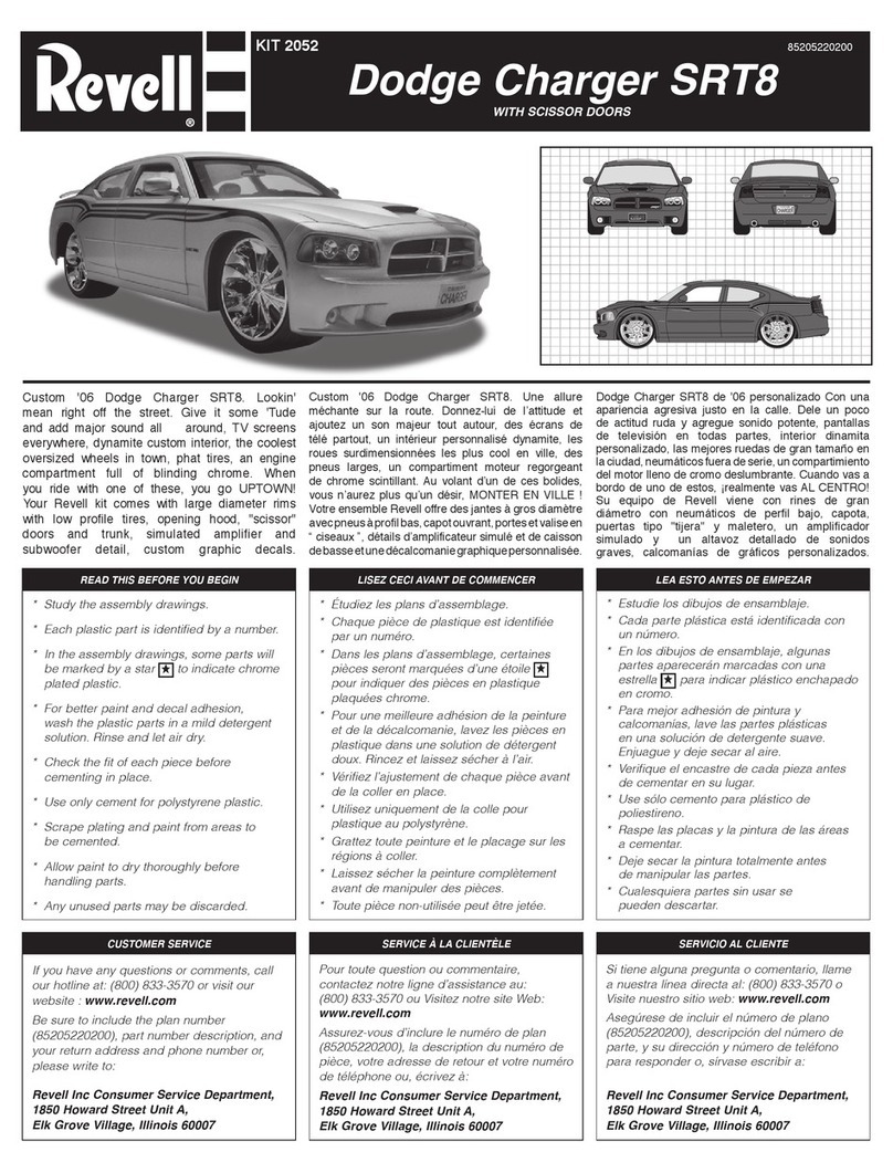 REVELL KIT 2052 User manual
