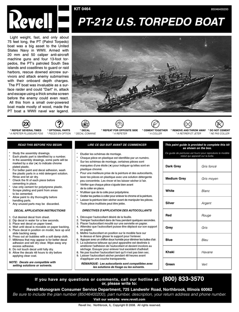 REVELL KIT 0464 User manual