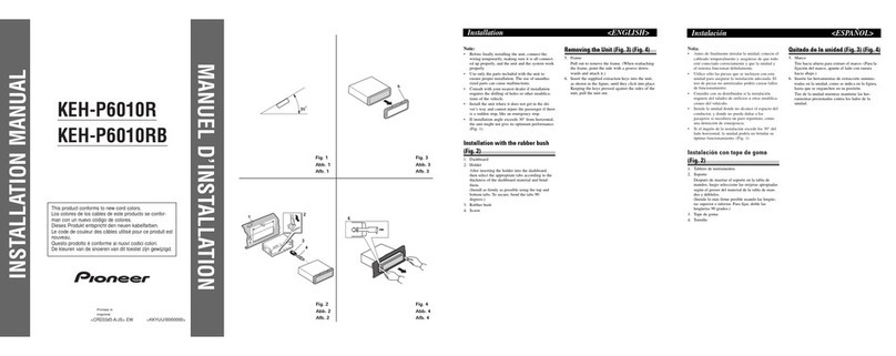 Pioneer KEH-P6010R installation manual