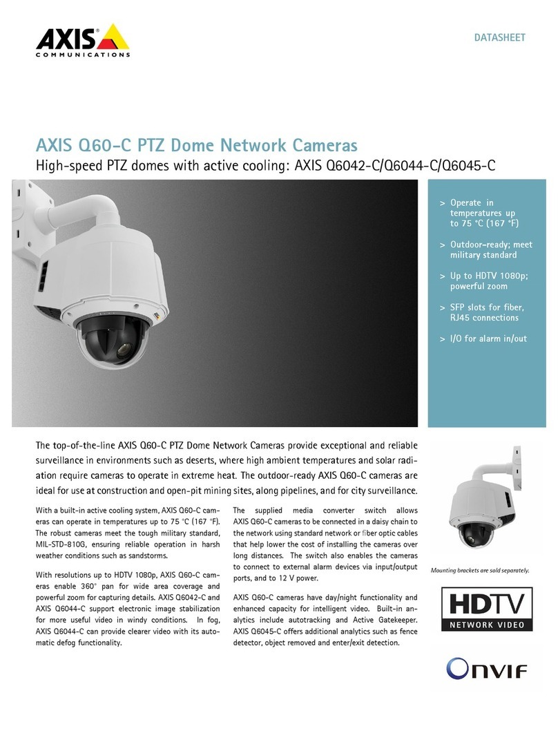 Axis Q6042-C Technical specifications