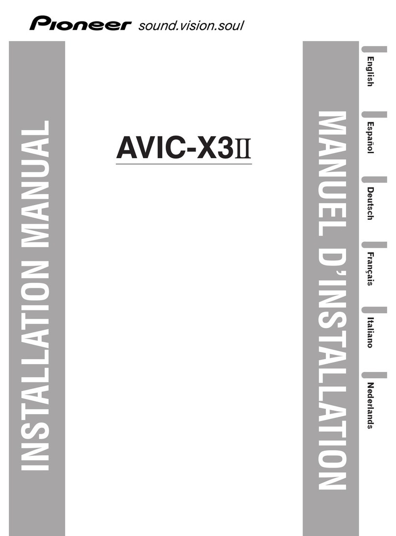 Pioneer AVIC-X3II installation manual