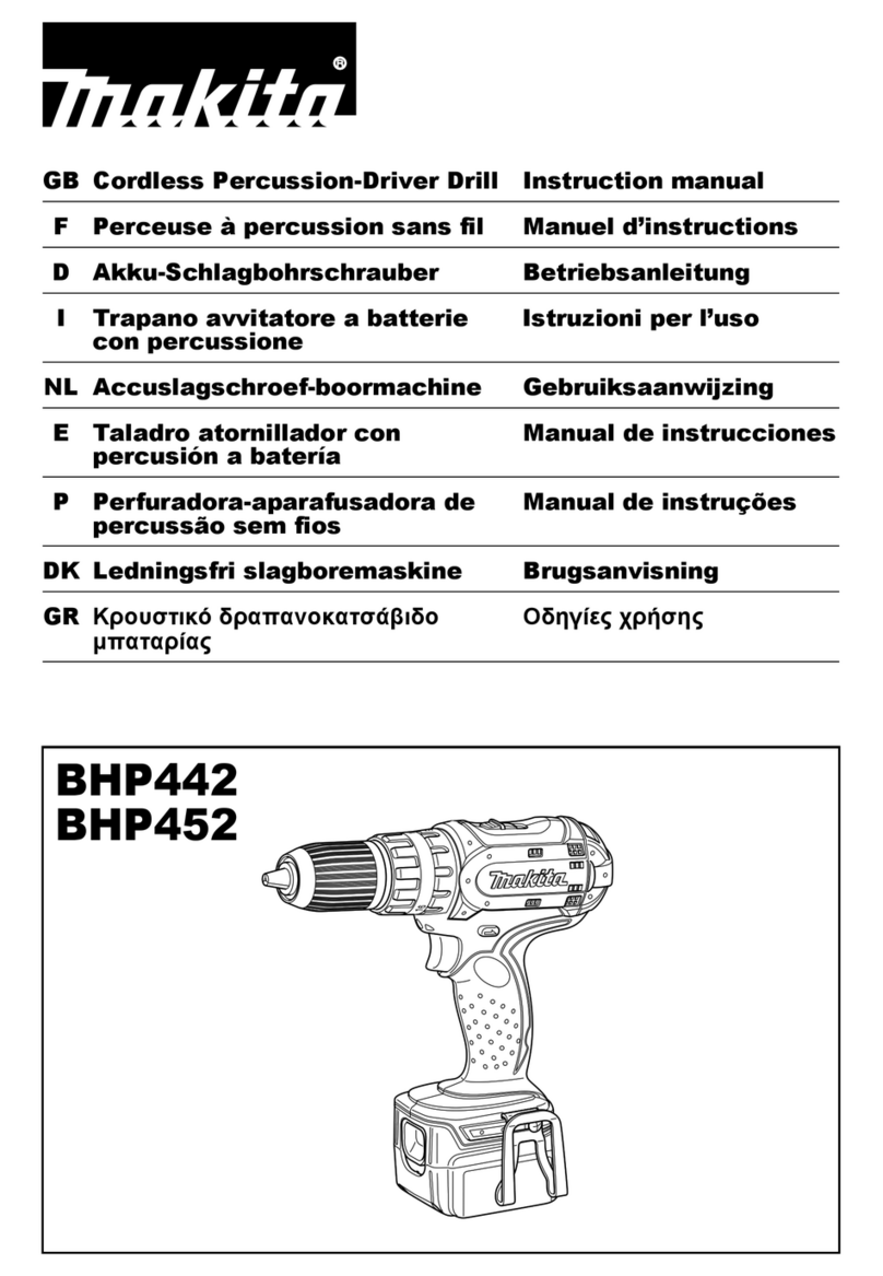 Makita BHP442 instruction manual