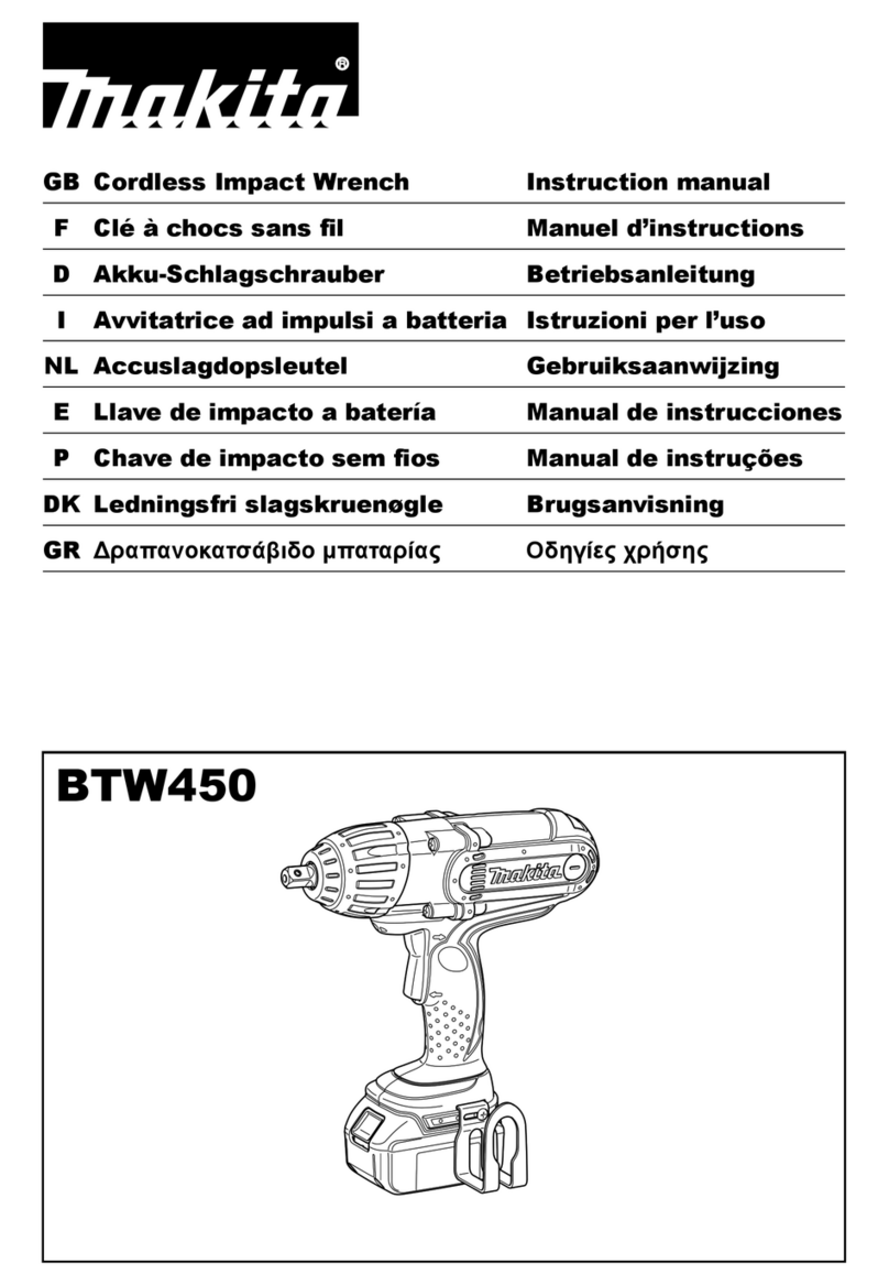 Makita BTW450 User manual Makita BTW450 User manual
