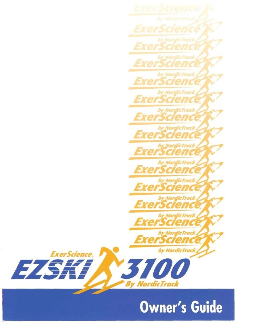 NordicTrack Es Ski 3100 Skier manual