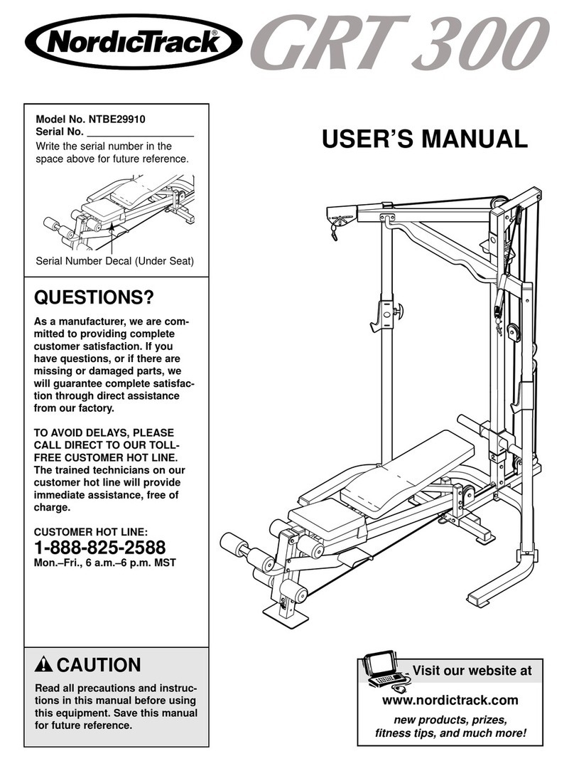 NordicTrack Grt300 manual
