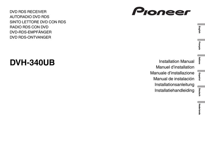Pioneer DVH-340UB installation manual