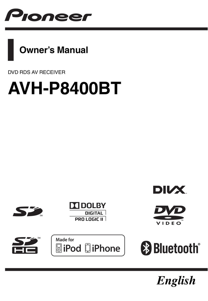 Pioneer AVH-P8400BT User manual