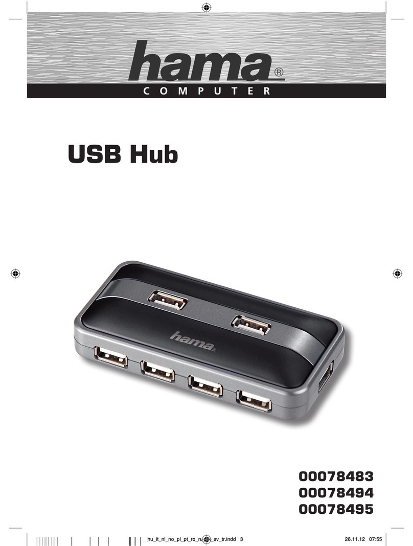 Hama USB Hub Operating	 instruction