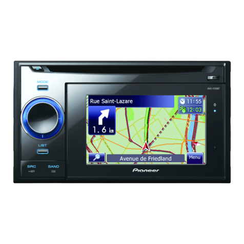 Pioneer AVIC-F310BT User manual Pioneer AVIC-F310BT User manual