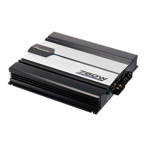 Pioneer GM5100T - 760 Watts Power Amplifier User manual