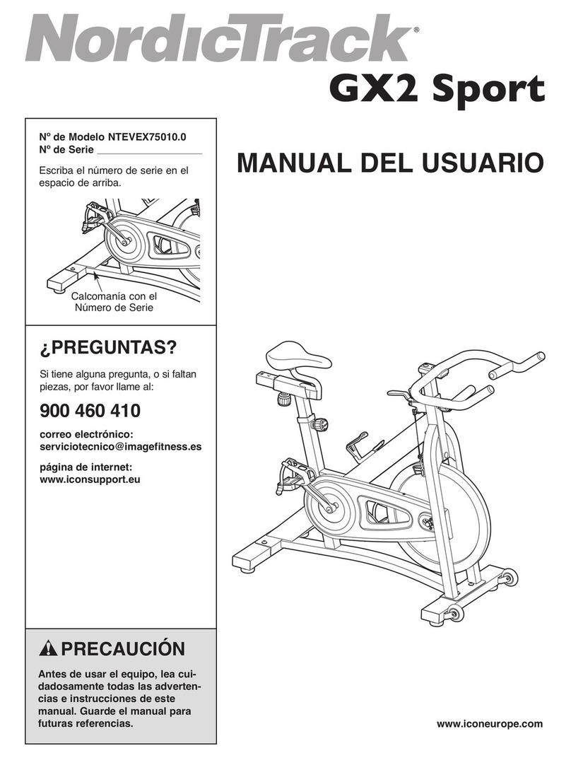 NordicTrack Gx2 Sport Bike User guide