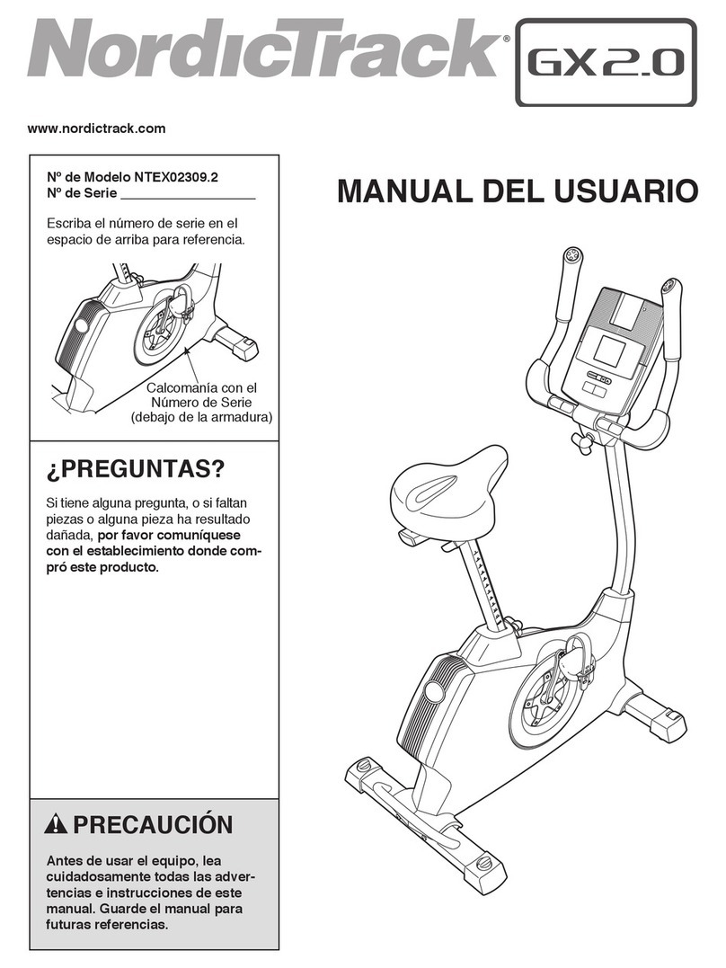 NordicTrack Gx2 Sport Bike Manual Del Usuario