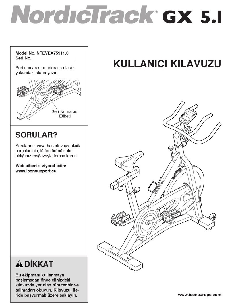 NordicTrack Gx5.1 Bike User manual
