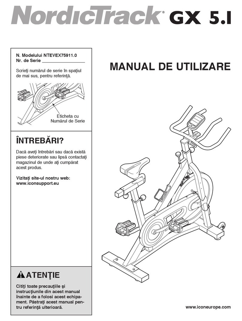 NordicTrack Gx5.1 Bike Instruction Manual