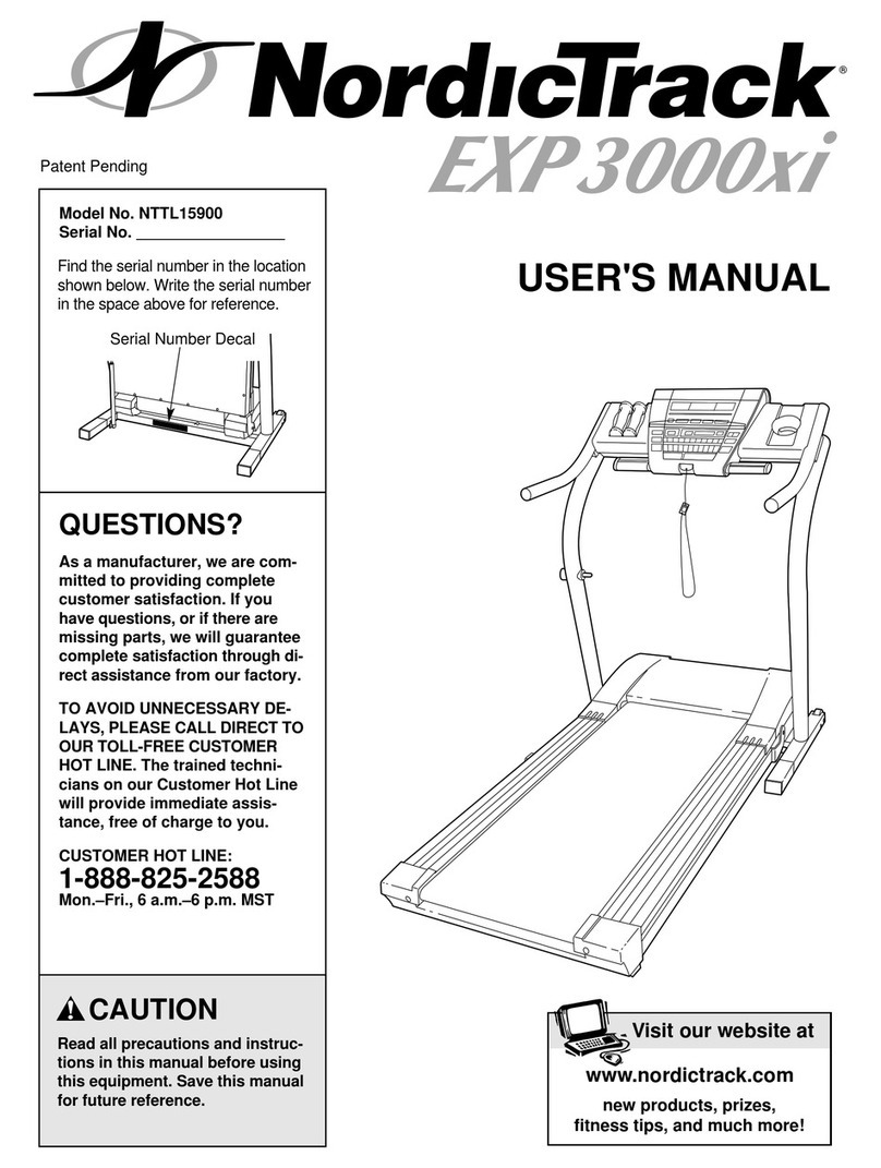 NordicTrack Exp3000xi User manual NordicTrack Exp3000xi User manual