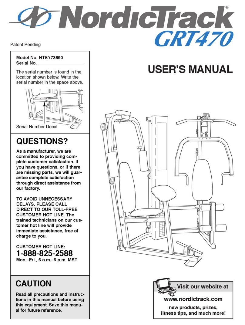 NordicTrack Grt470 manual