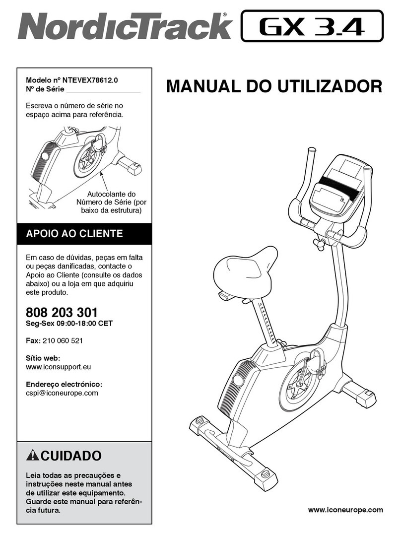 NordicTrack Gx 3.4 Bike Setup guide