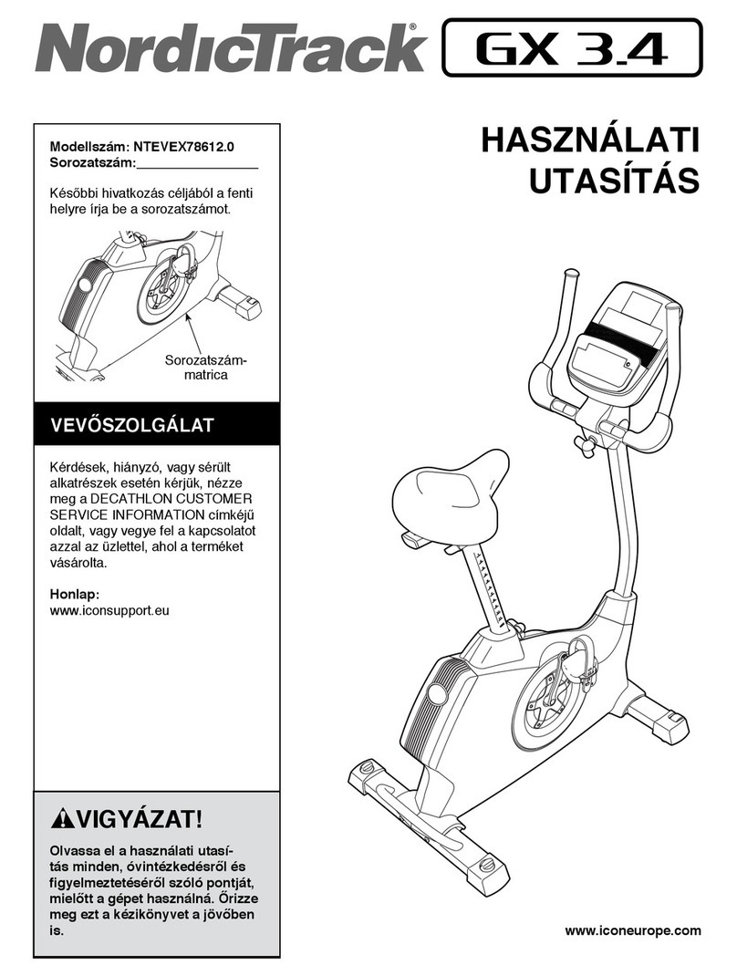 NordicTrack Gx 3.4 Bike User manual NordicTrack Gx 3.4 Bike User manual