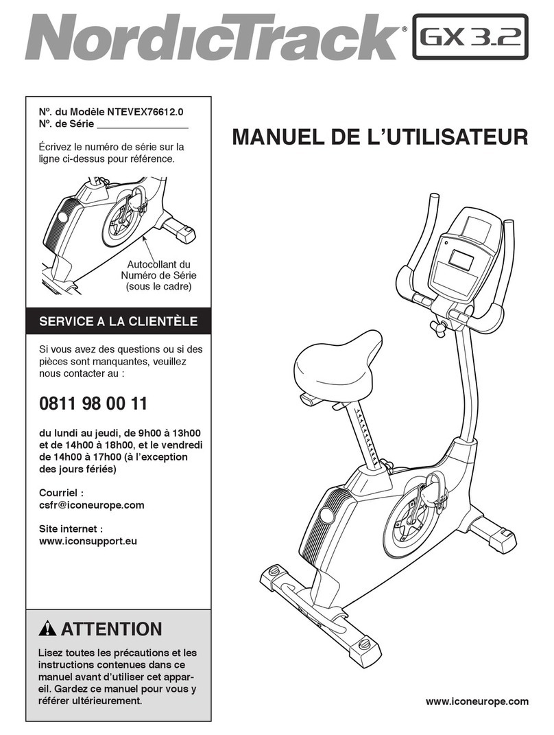 NordicTrack Gx 3.2 Bike User manual