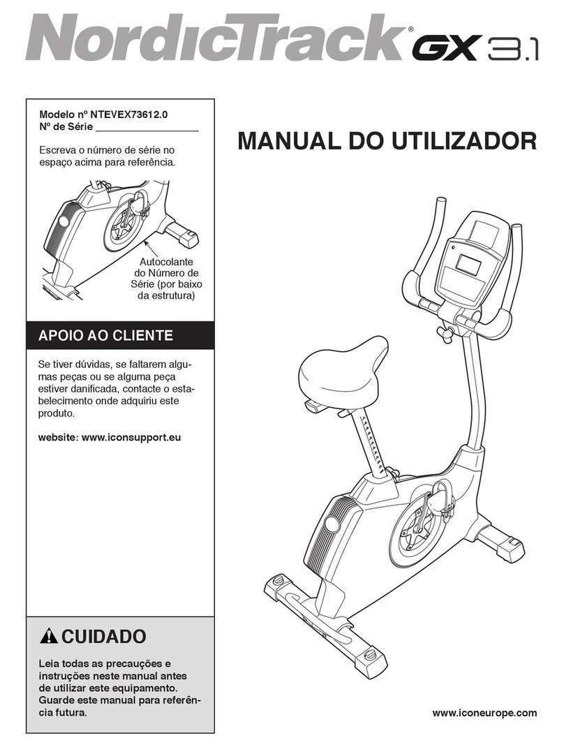 NordicTrack Gx 3.1 Bike Setup guide