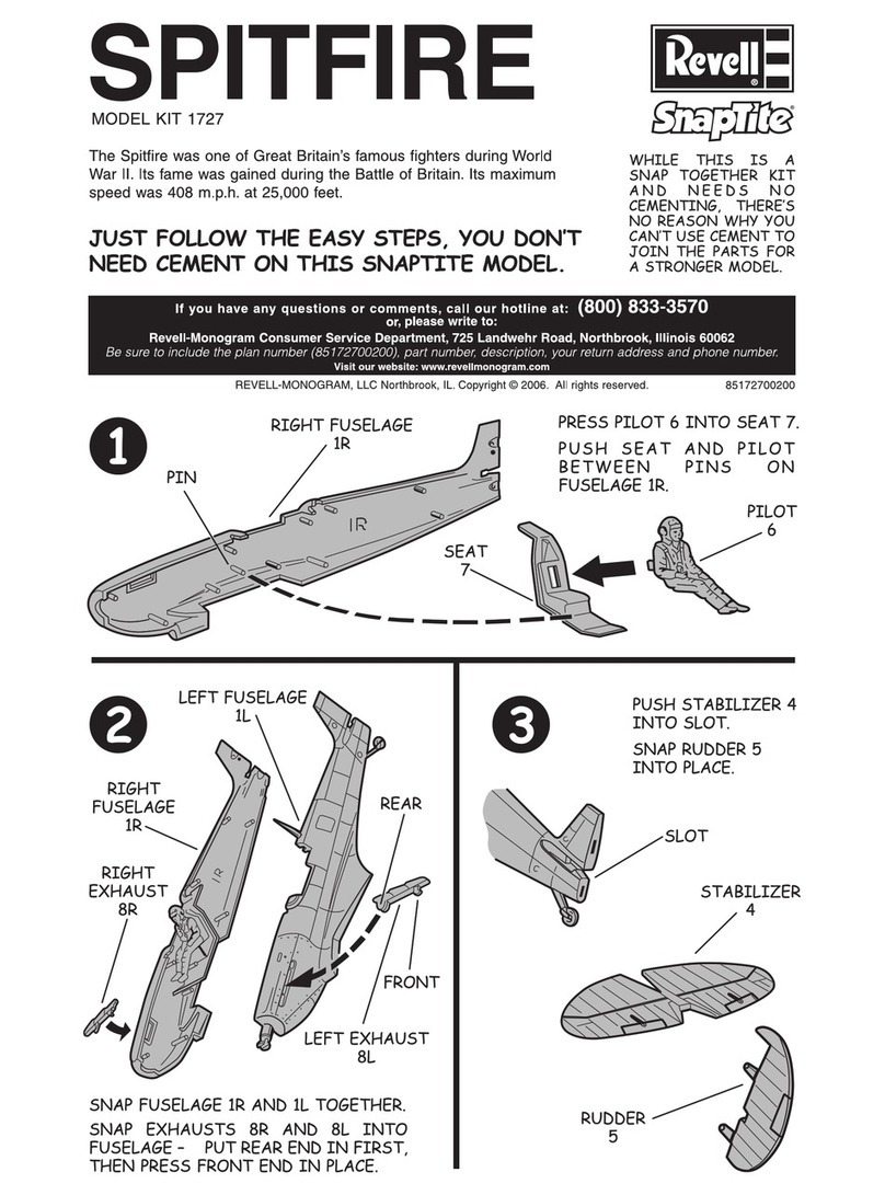 REVELL KIT 1727 User manual