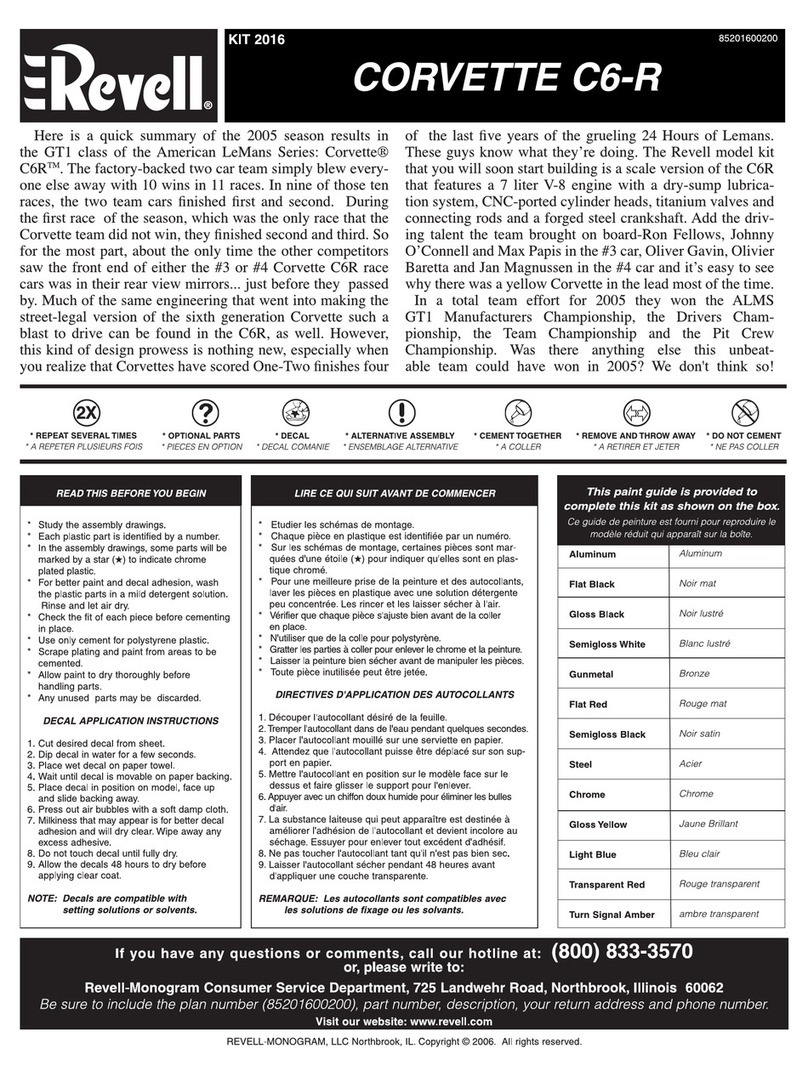 REVELL KIT 2016 Assembly manual