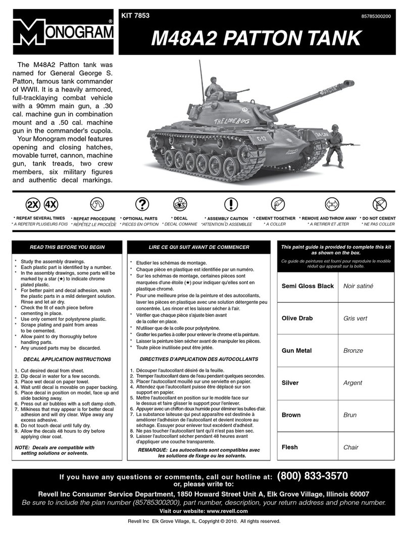 REVELL KIT 7853 User manual