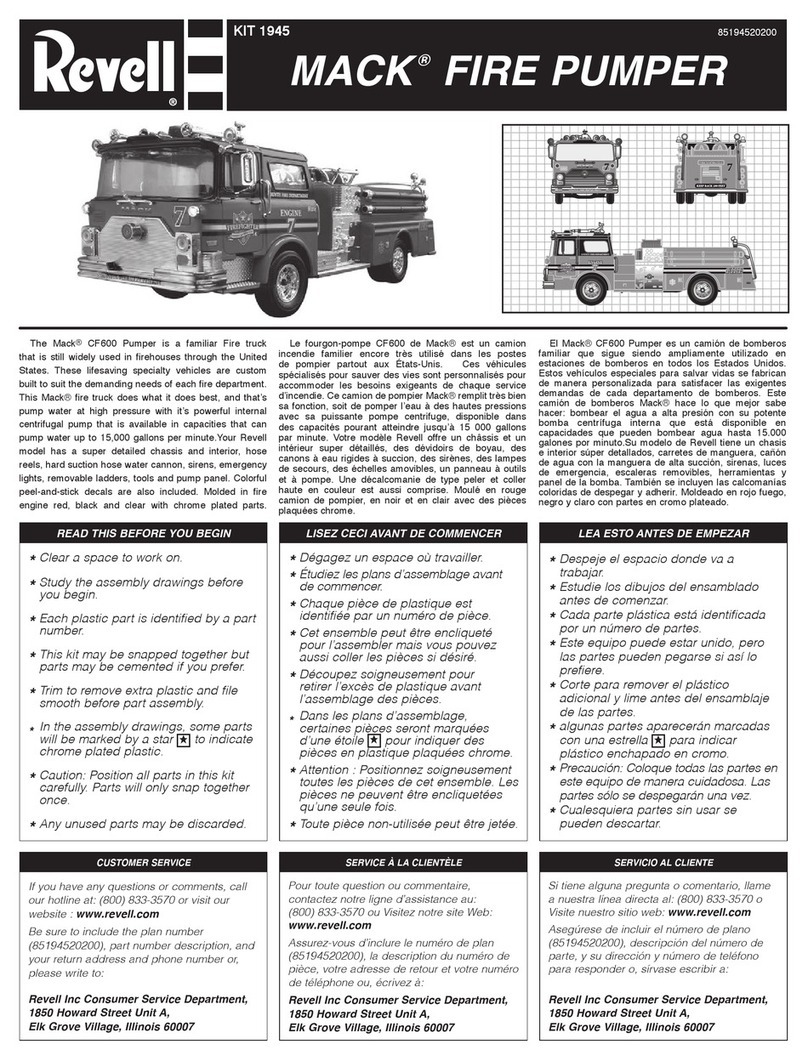 REVELL KIT 1945 User manual