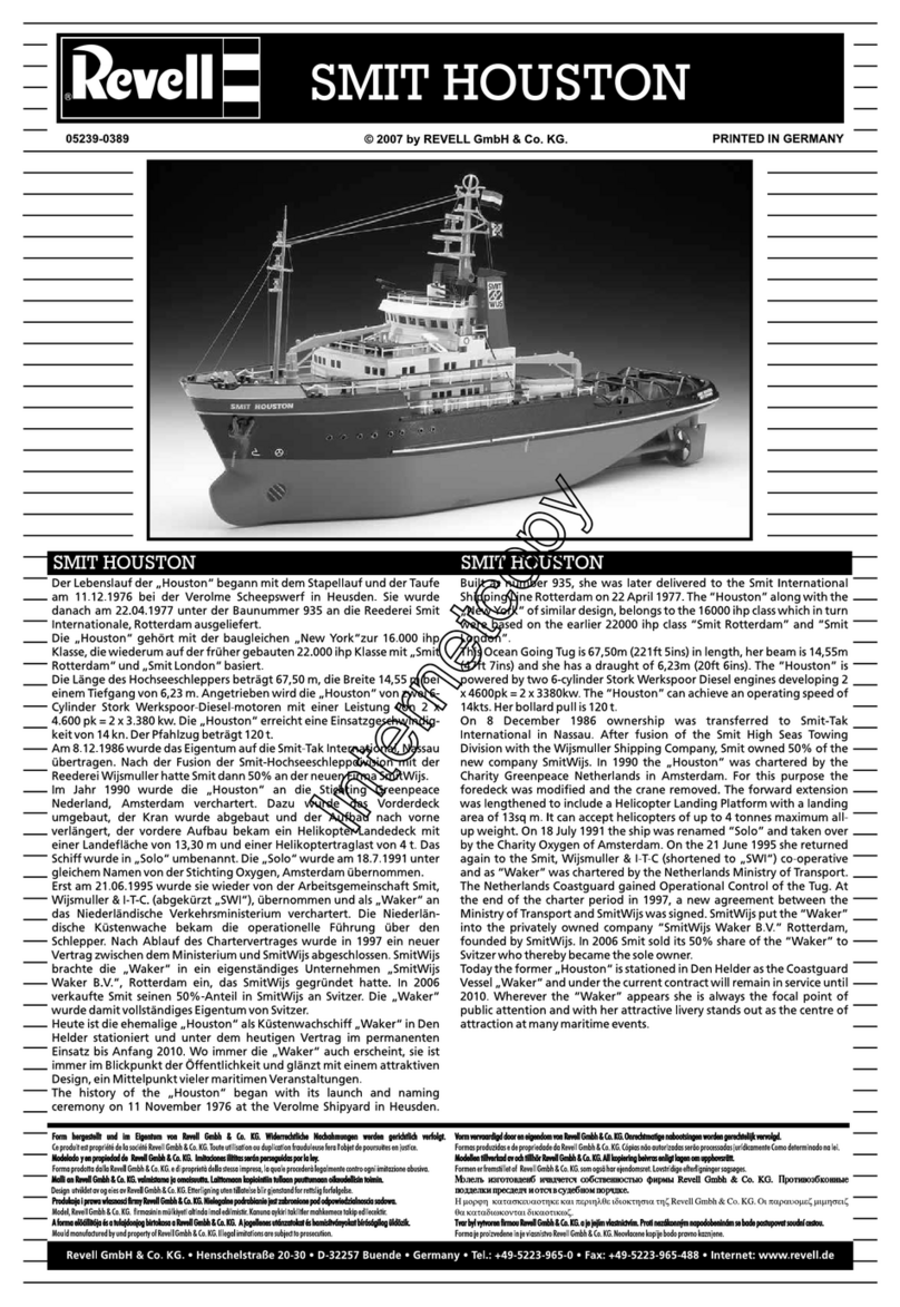 REVELL Smit Houston User manual