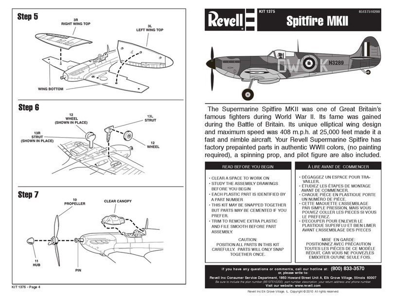 REVELL KIT 1375 Assembly manual