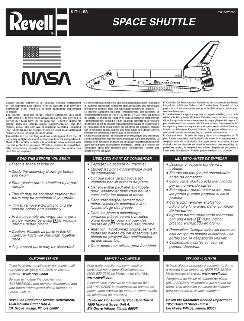 REVELL KIT 1188 Assembly manual