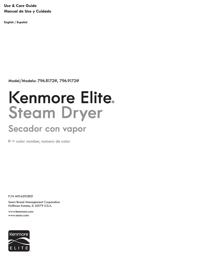 Kenmore 796.8172 User manual