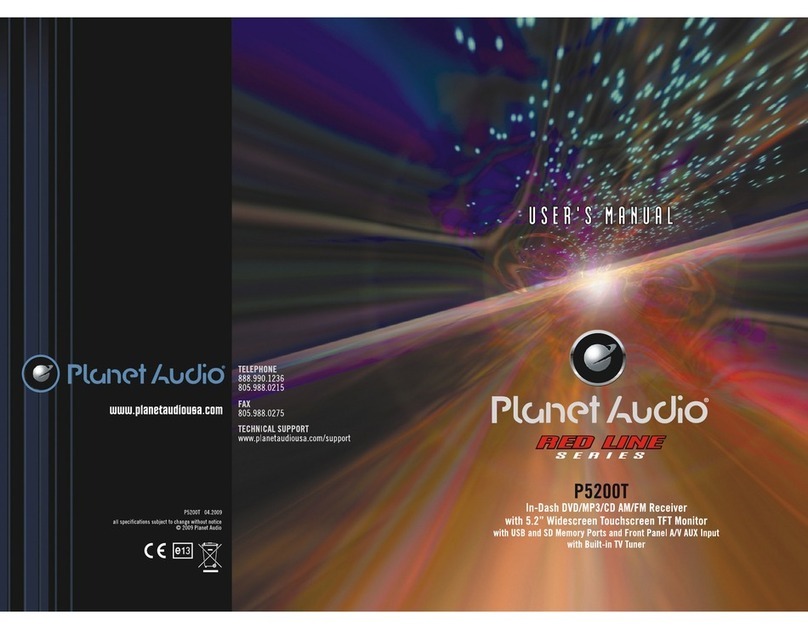 Planet Audio Red Line P5200T User manual