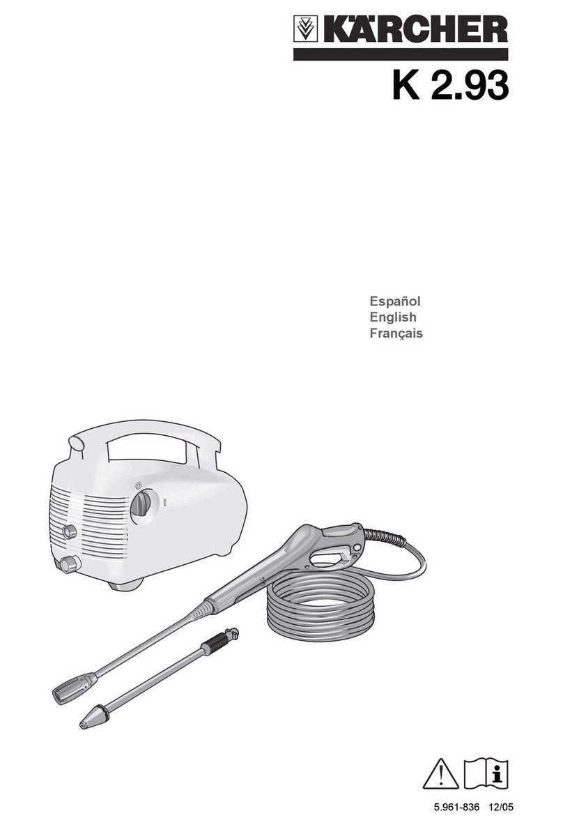 Kärcher K 2.93 User manual Kärcher K 2.93 User manual