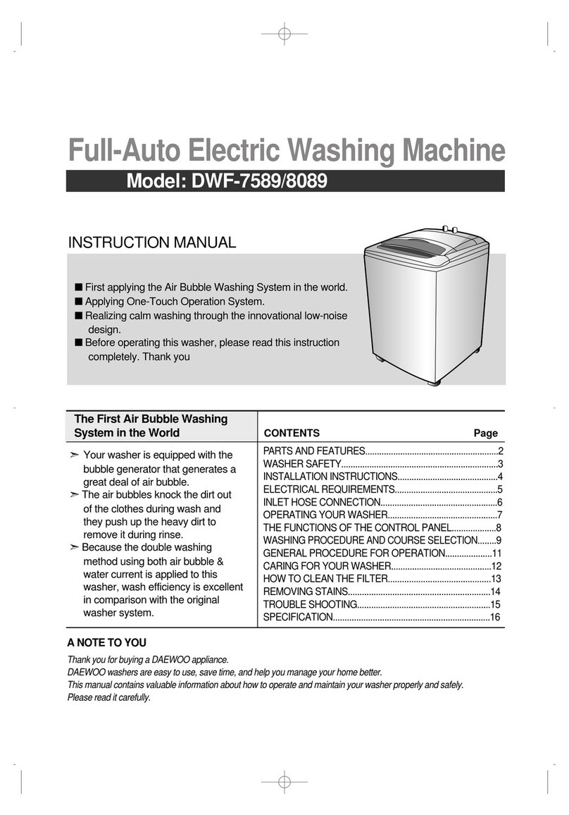 Daewoo DWF-7589 User manual