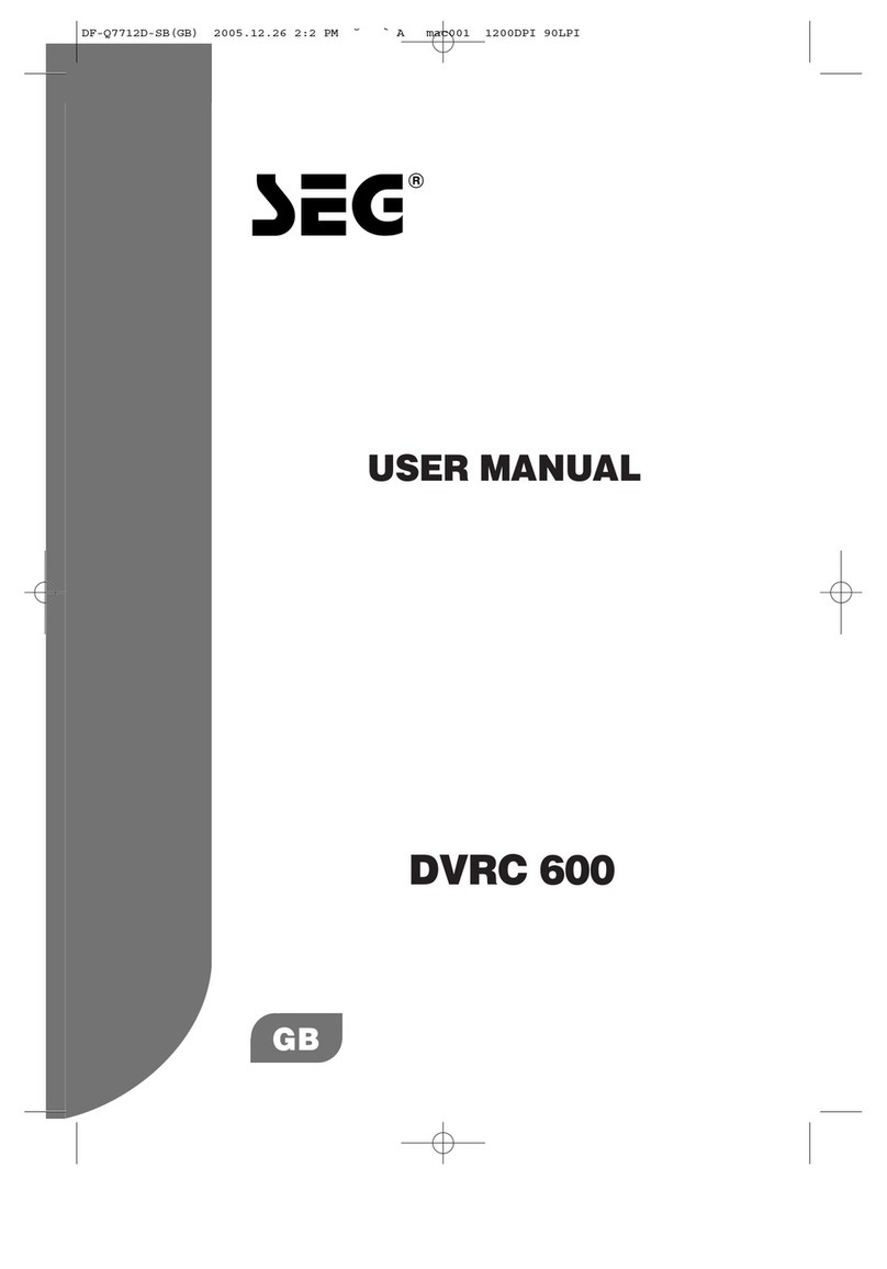 Seg DVRC 600 user manual