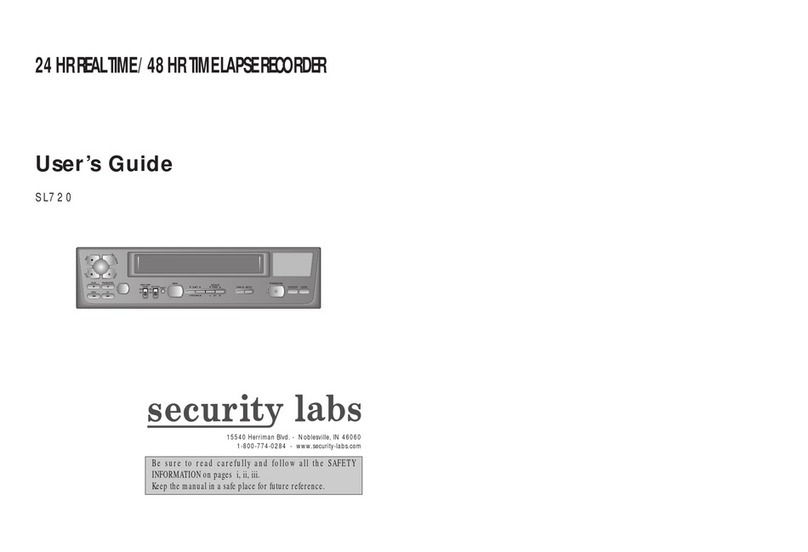 Security Labs SL720 user guide
