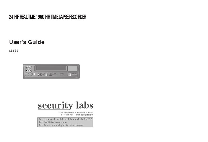 Security Labs SL820 user guide