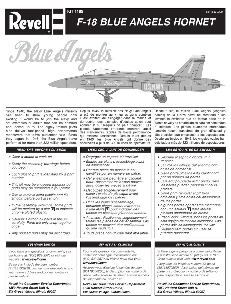 REVELL KIT 1185 Assembly manual