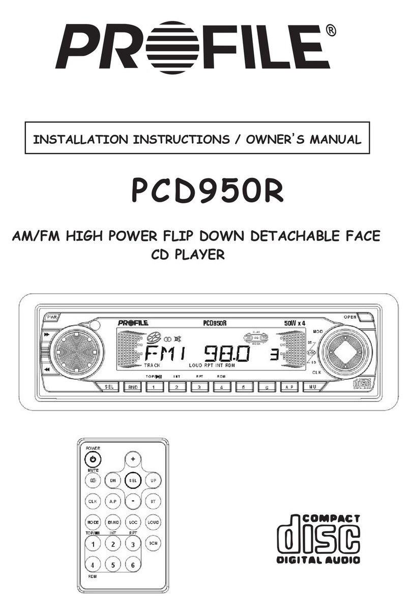 Profile PCD950R Service manual Profile PCD950R Service manual