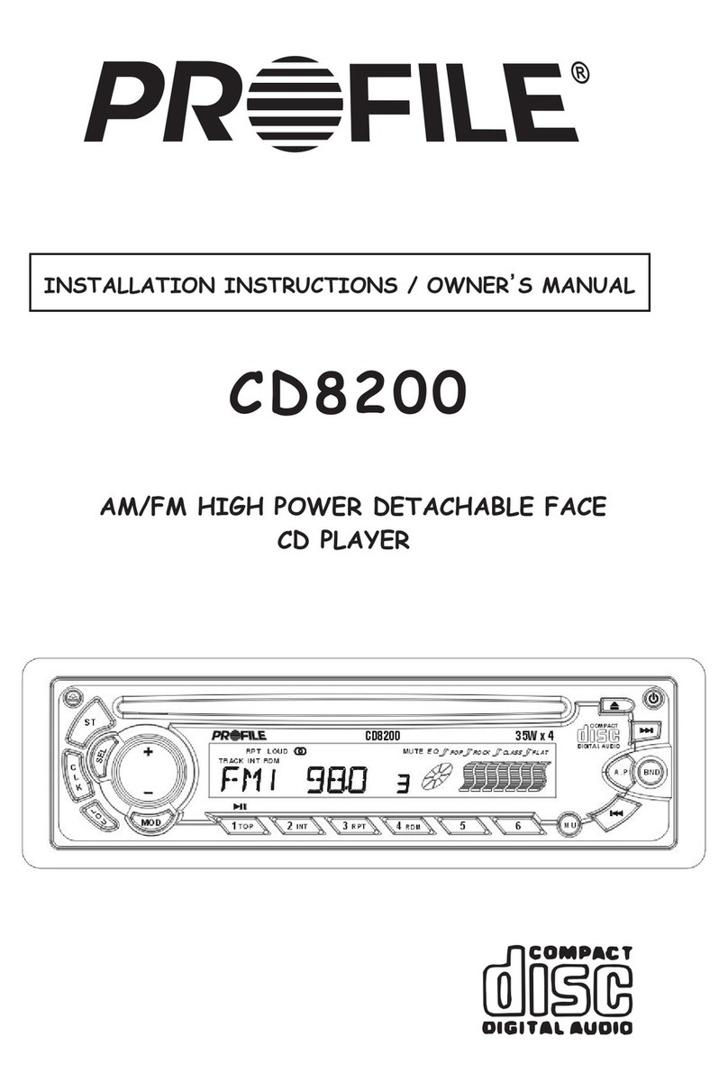 Profile CD8200 Service manual Profile CD8200 Service manual