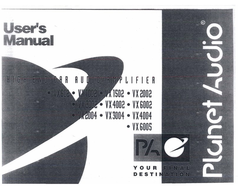 Planet Audio VX 4004 User manual Planet Audio VX 4004 User manual