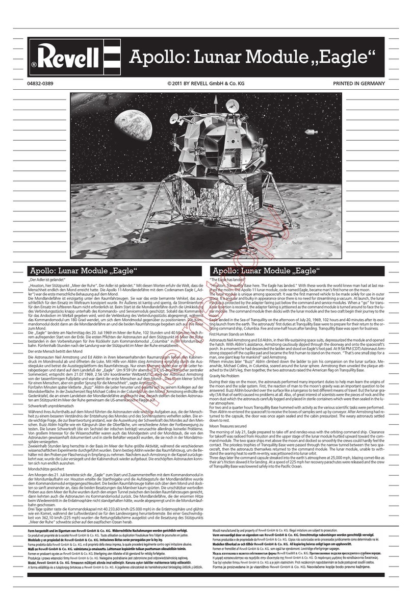 REVELL Apollo: Lunar Module "Eagle" User manual