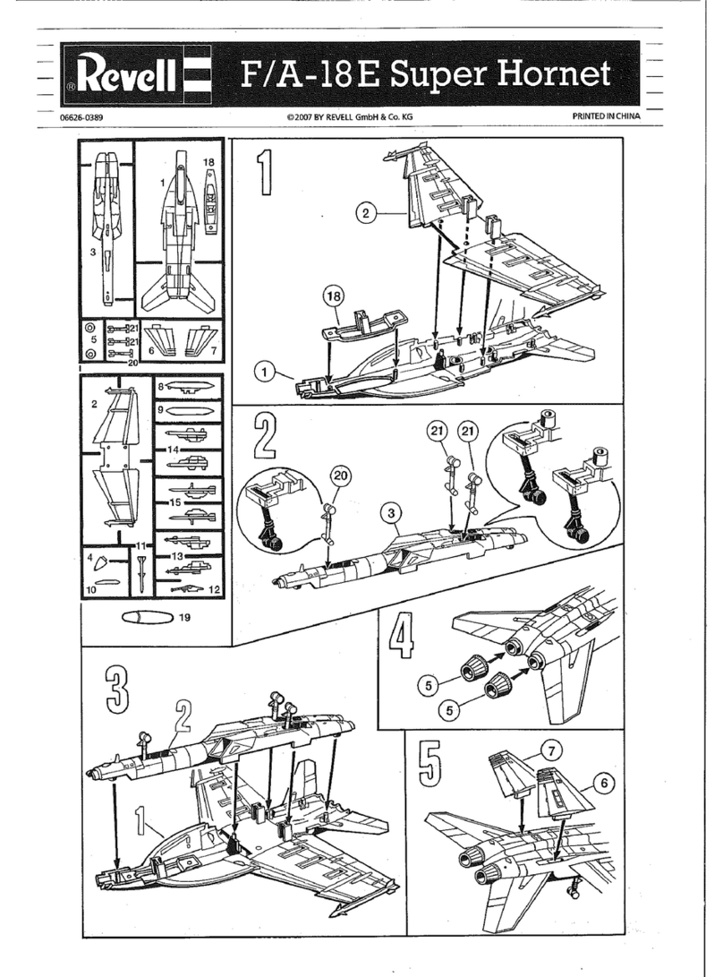 REVELL F/A-18E Super Hornet Assembly instructions
