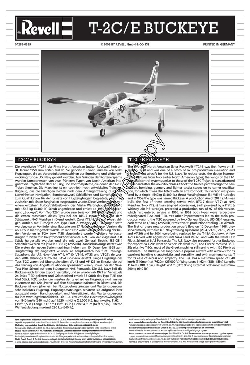 REVELL T-2C/E Buckeye Assembly manual
